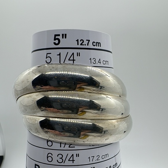 Vintage Sterling silver 925 cuff bracelet signed.​​ - Picture 9 of 9